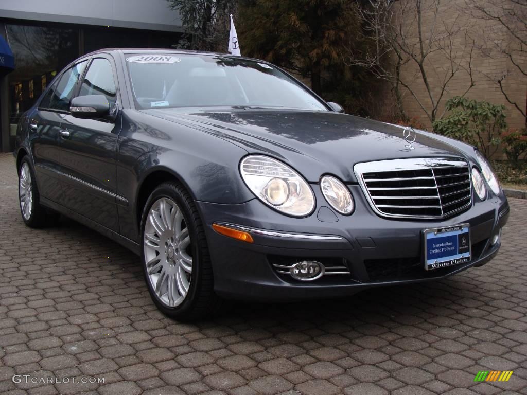 2008 E 350 4Matic Sedan - Flint Grey Metallic / Black photo #3