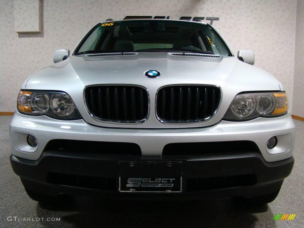 2006 X5 3.0i - Titanium Silver Metallic / Cream Beige photo #2