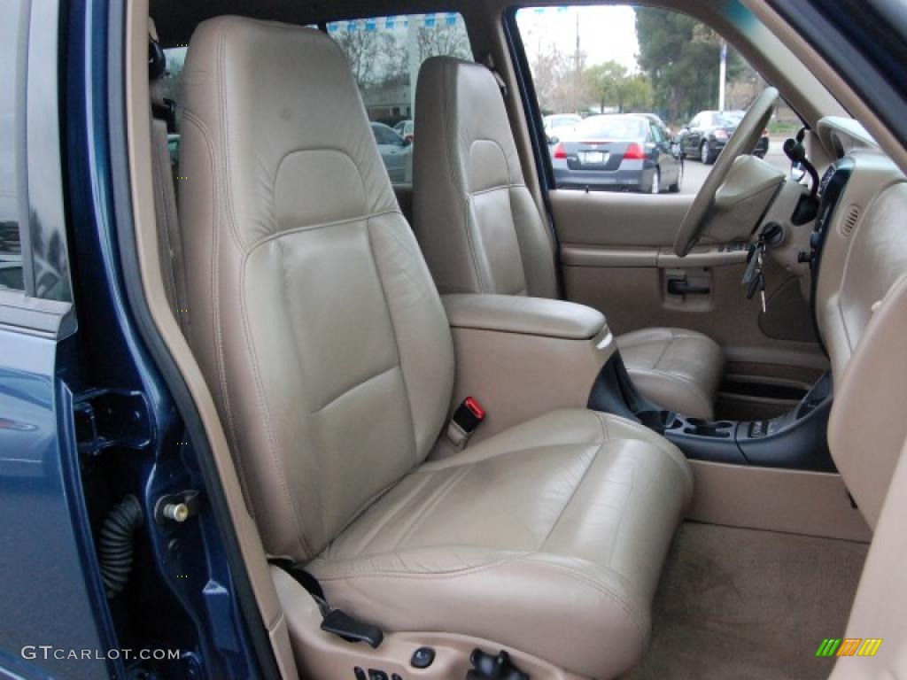 2000 Explorer Eddie Bauer 4x4 - Medium Wedgewood Blue Metallic / Medium Prairie Tan photo #25