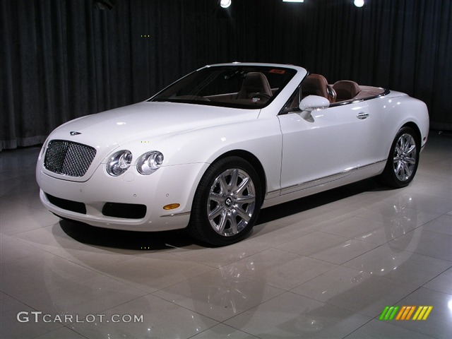 Glacier White Bentley Continental GTC