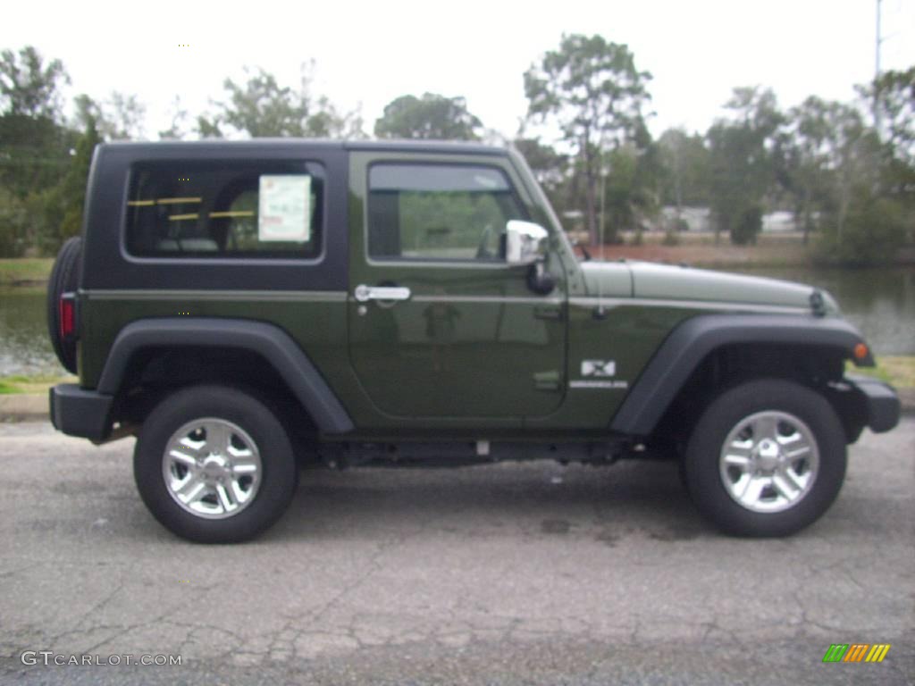2009 Wrangler X 4x4 - Jeep Green Metallic / Dark Slate Gray/Medium Slate Gray photo #1
