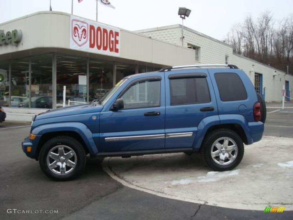 2006 Liberty Limited 4x4 - Atlantic Blue Pearl / Khaki photo #1