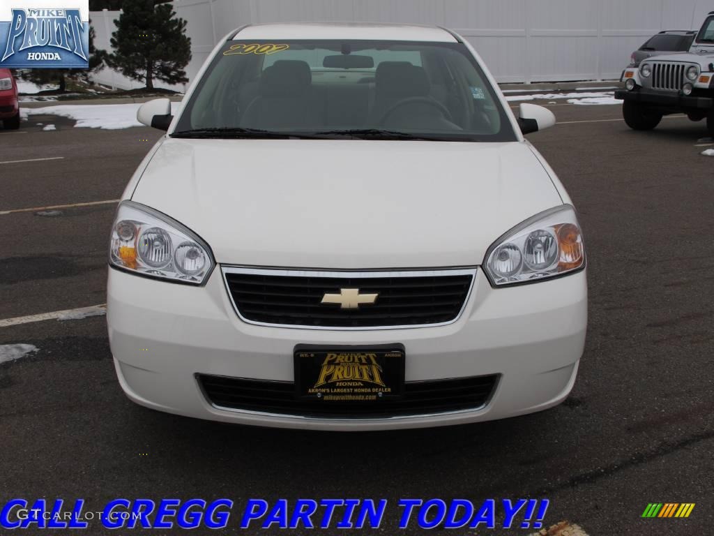 2007 Malibu LT Sedan - White / Cashmere Beige photo #4