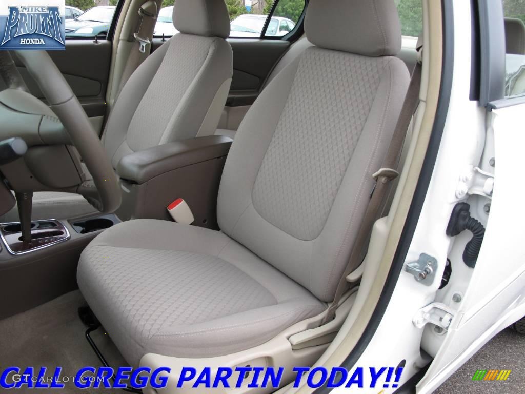2007 Malibu LT Sedan - White / Cashmere Beige photo #11