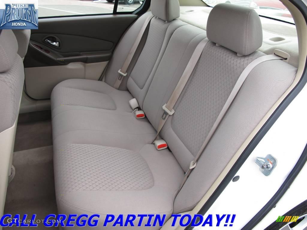 2007 Malibu LT Sedan - White / Cashmere Beige photo #12