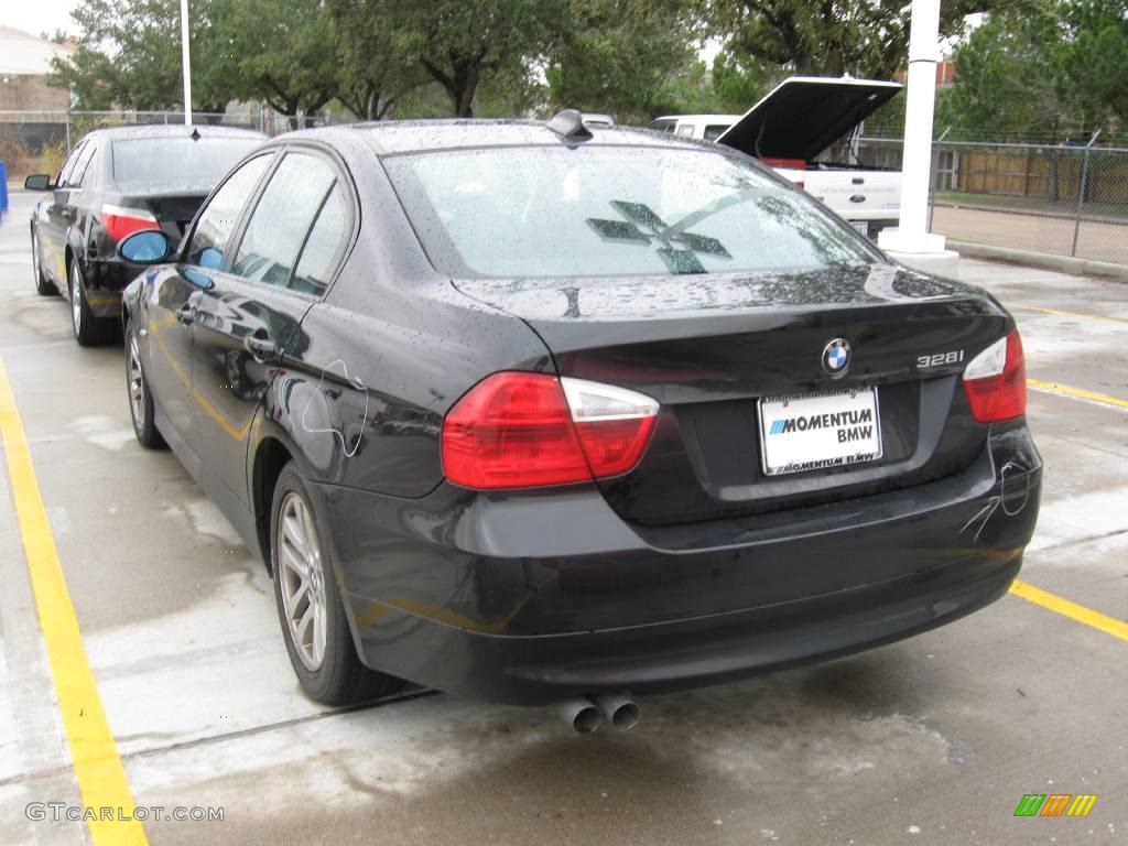 2007 3 Series 328i Sedan - Jet Black / Black photo #3