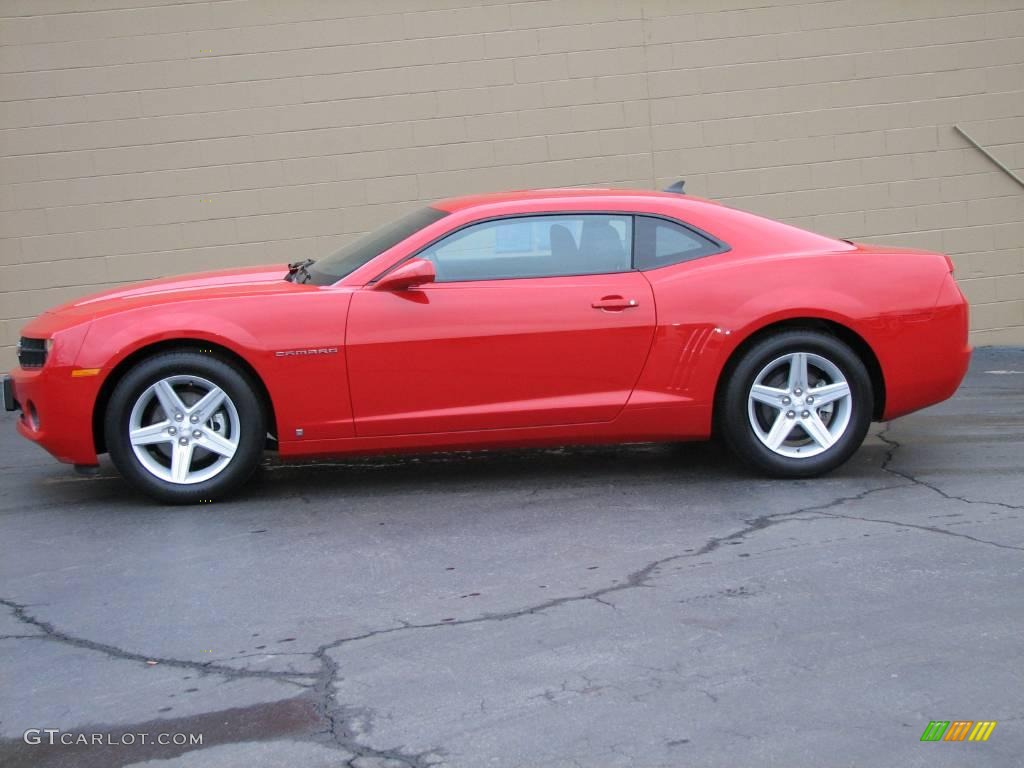 2010 Camaro LT Coupe - Victory Red / Gray photo #1