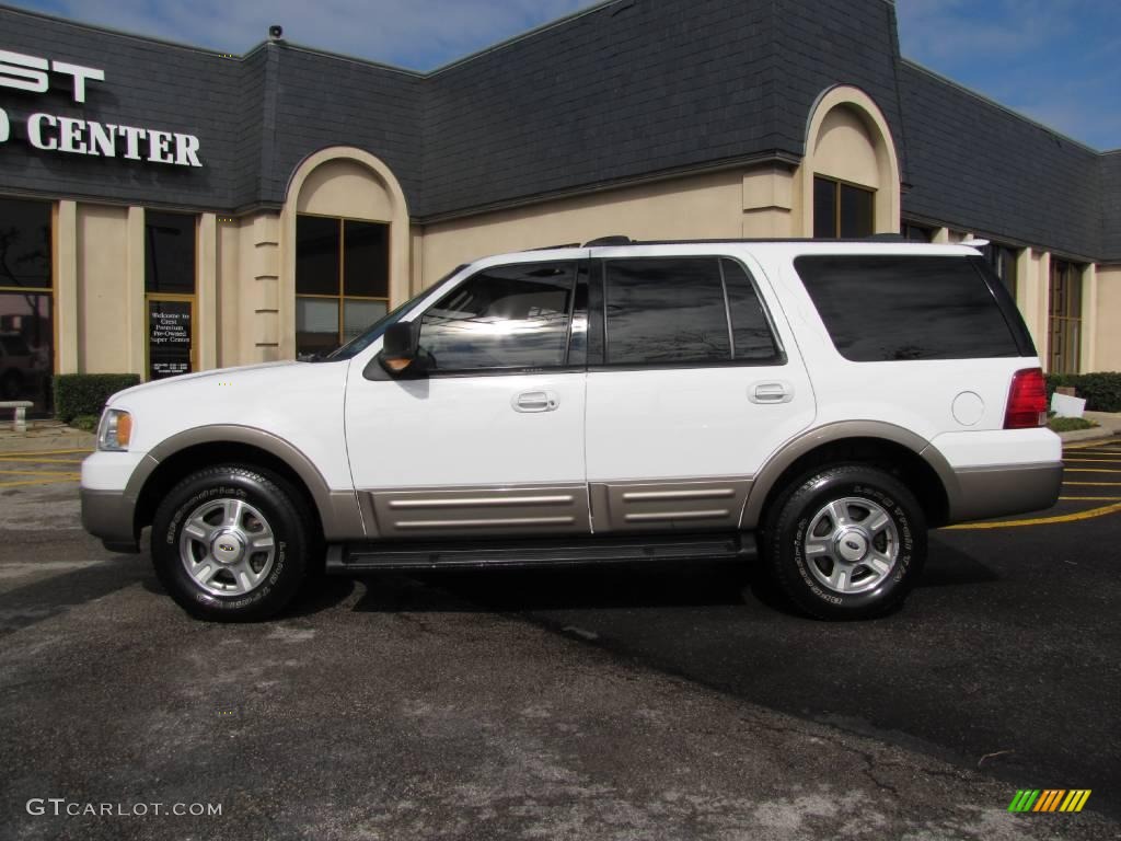 2003 Expedition Eddie Bauer - Oxford White / Medium Parchment photo #4