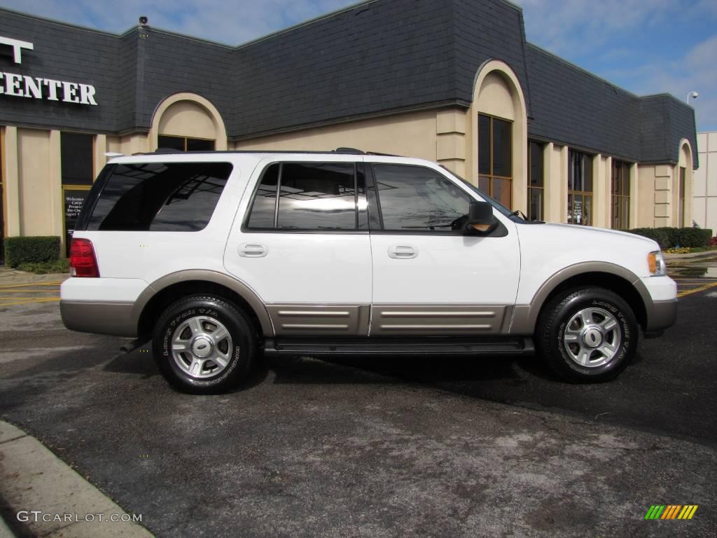 2003 Expedition Eddie Bauer - Oxford White / Medium Parchment photo #7