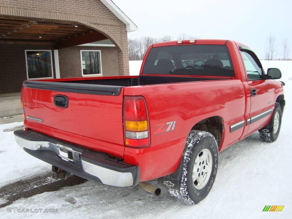 1999 Silverado 1500 Z71 Regular Cab 4x4 - Victory Red / Graphite photo #3