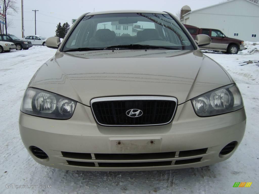 2001 Elantra GLS - Champagne / Beige photo #4