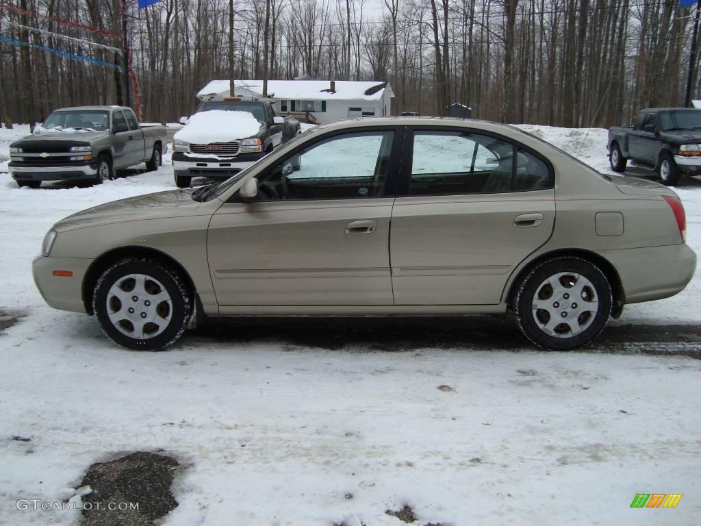 2001 Elantra GLS - Champagne / Beige photo #6