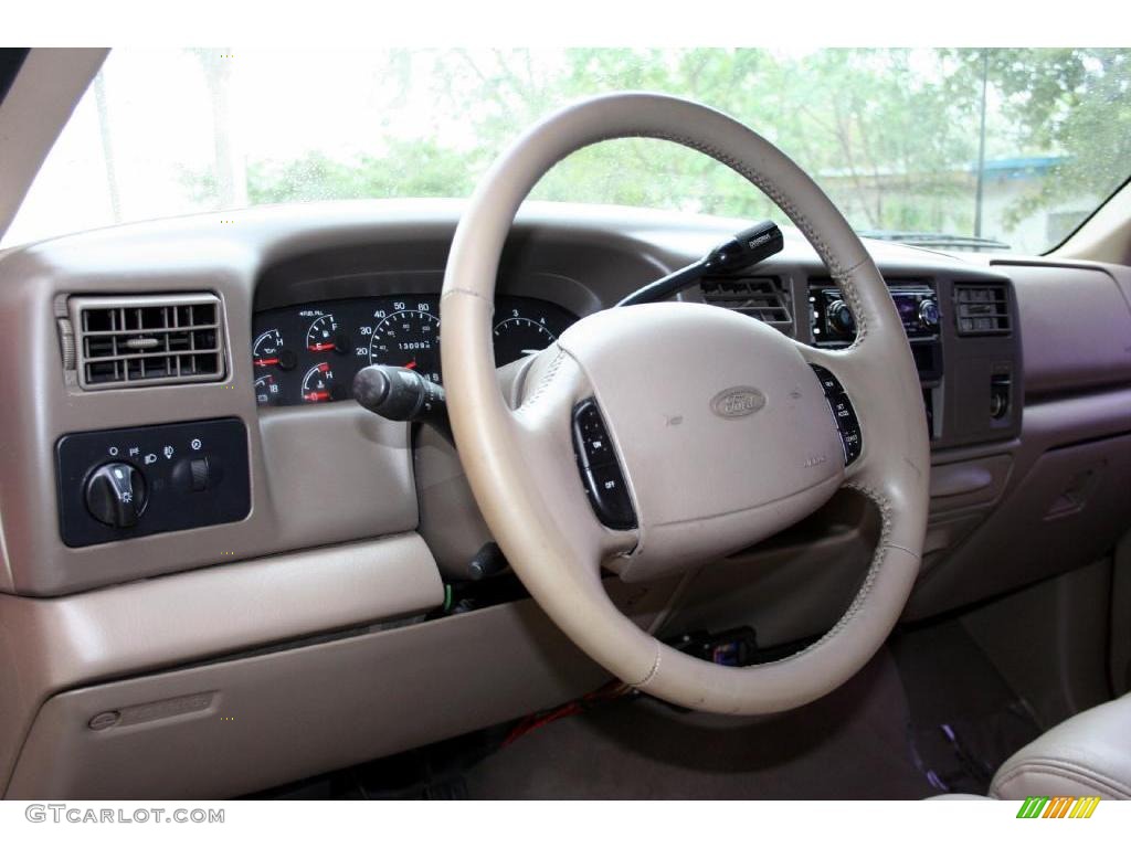 2001 F250 Super Duty Lariat Super Crew 4x4 - Bright Amber Metallic / Medium Parchment photo #51