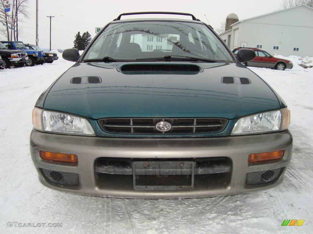 1999 Impreza Outback Sport - Acadia Green Pearl Metallic / Gray photo #4
