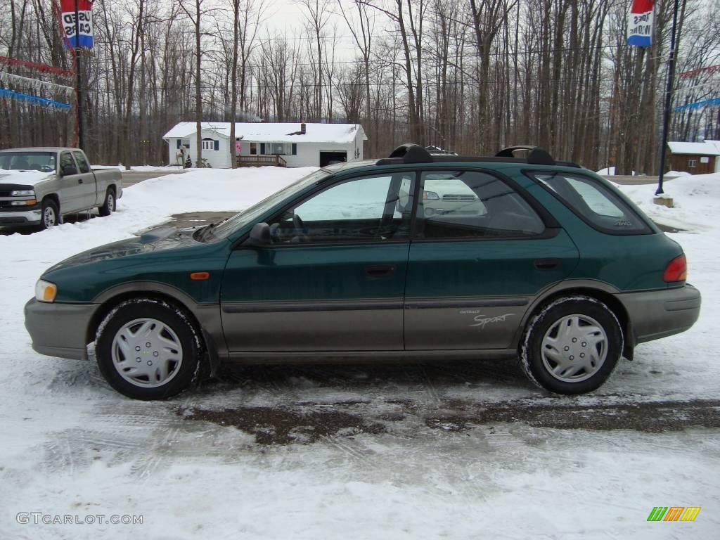 1999 Impreza Outback Sport - Acadia Green Pearl Metallic / Gray photo #6