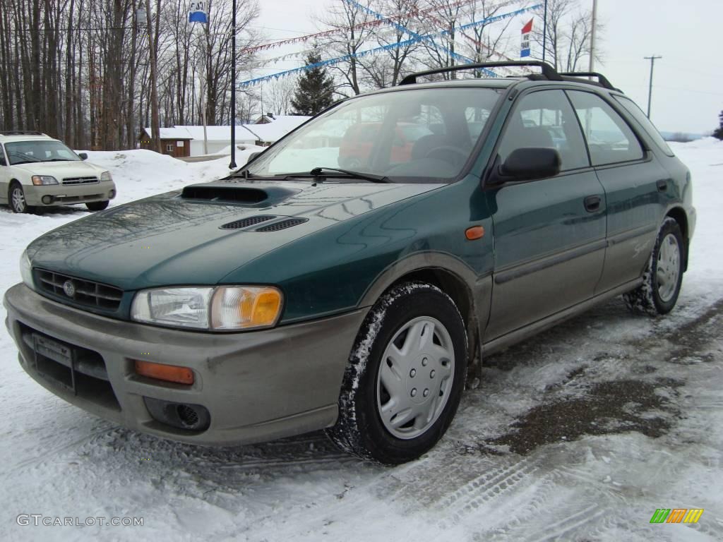 1999 Impreza Outback Sport - Acadia Green Pearl Metallic / Gray photo #7