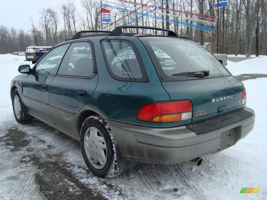1999 Impreza Outback Sport - Acadia Green Pearl Metallic / Gray photo #8