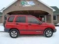 Wildfire Red 2003 Chevrolet Tracker 4WD Hard Top