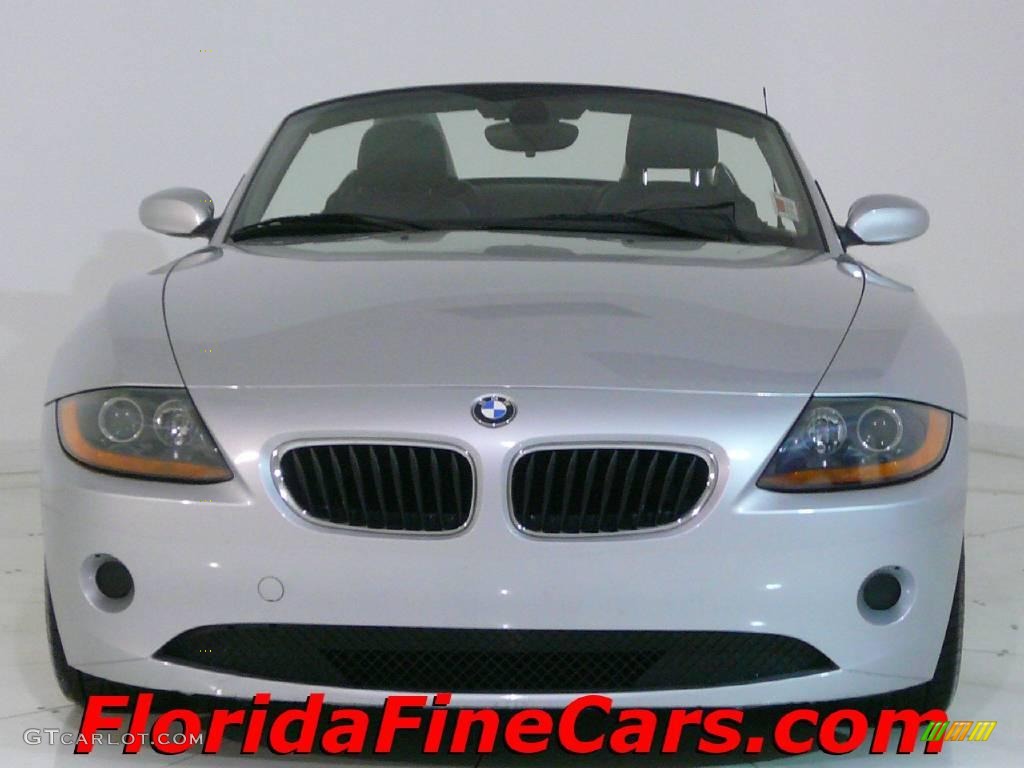 2003 Z4 2.5i Roadster - Titanium Silver Metallic / Black photo #5