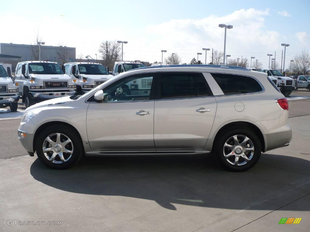 2009 Enclave CXL AWD - White Opal / Dark Titanium/Titanium photo #4