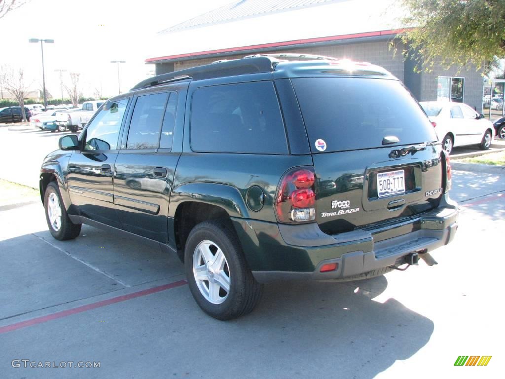 2003 TrailBlazer EXT LT - Dark Green Metallic / Medium Pewter photo #5