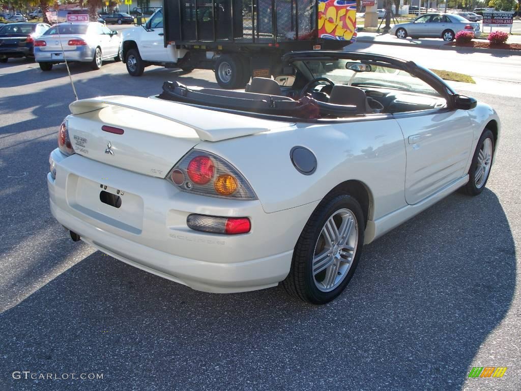 2003 Eclipse Spyder GT - Dover White Pearl / Sand Blast photo #5