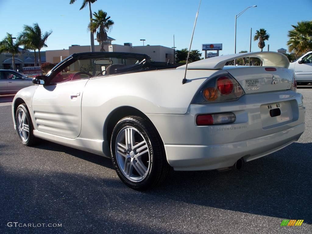 2003 Eclipse Spyder GT - Dover White Pearl / Sand Blast photo #7
