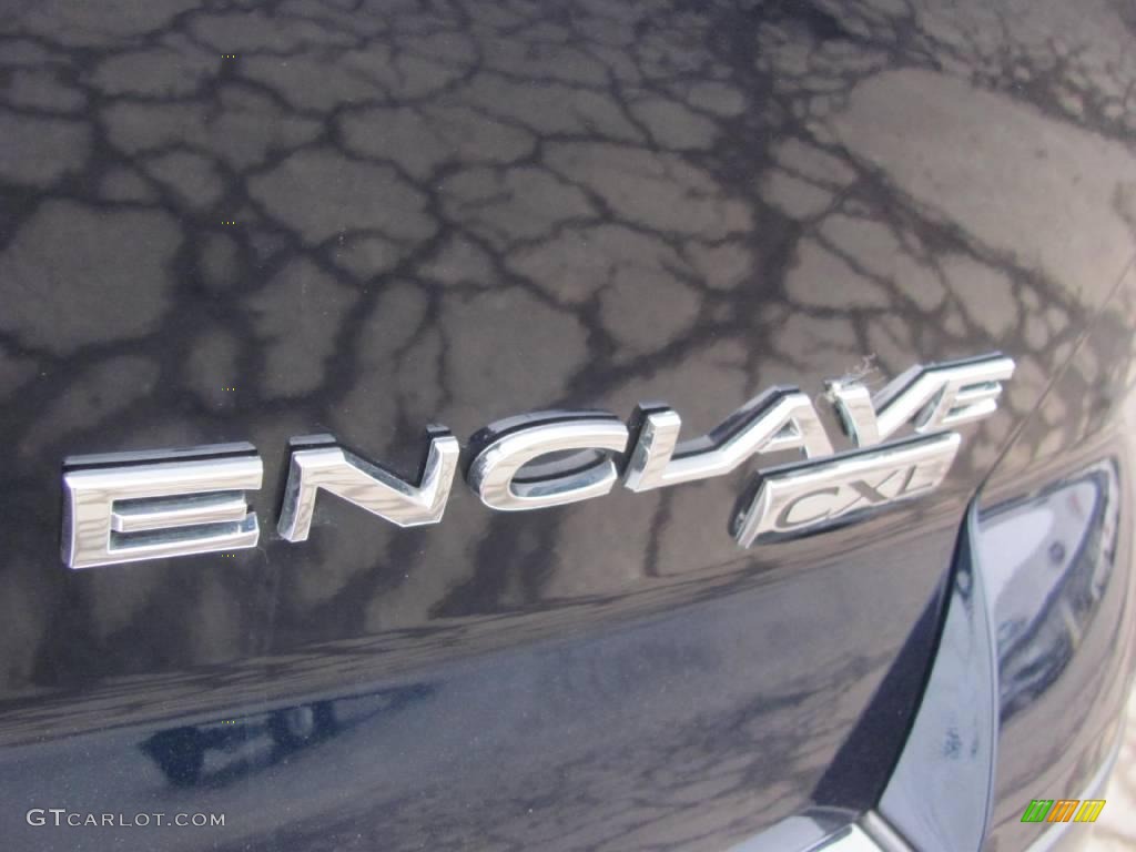 2009 Enclave CXL AWD - Ming Blue Metallic / Ebony Black/Ebony photo #11