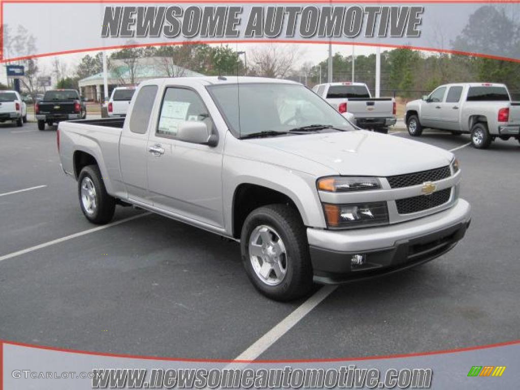 2010 Colorado LT Extended Cab - Sheer Silver Metallic / Ebony photo #1