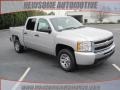 2010 Sheer Silver Metallic Chevrolet Silverado 1500 LS Crew Cab  photo #1