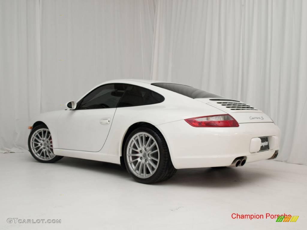 2007 911 Carrera S Coupe - Carrara White / Sand Beige photo #8