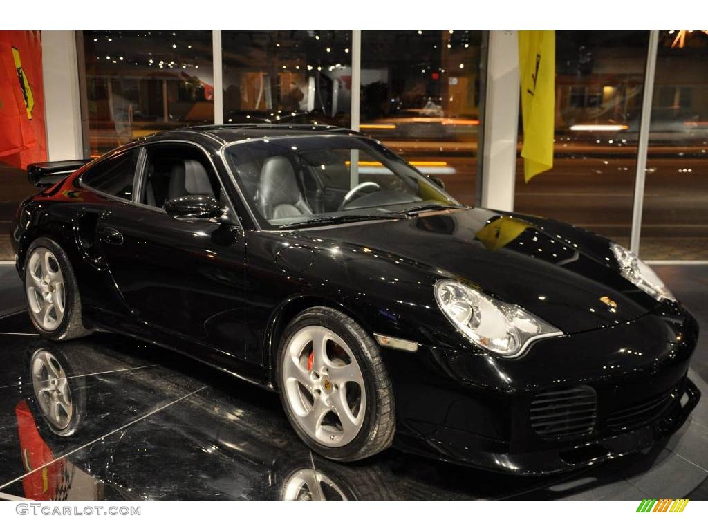 2003 911 Turbo Coupe - Black / Black photo #1