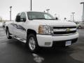 2007 Summit White Chevrolet Silverado 1500 LTZ Extended Cab 4x4  photo #3