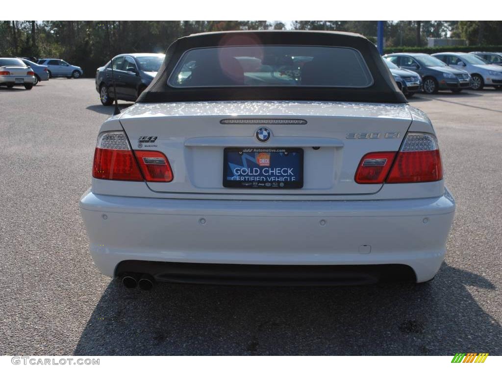 2006 3 Series 330i Convertible - Alpine White / Black photo #4