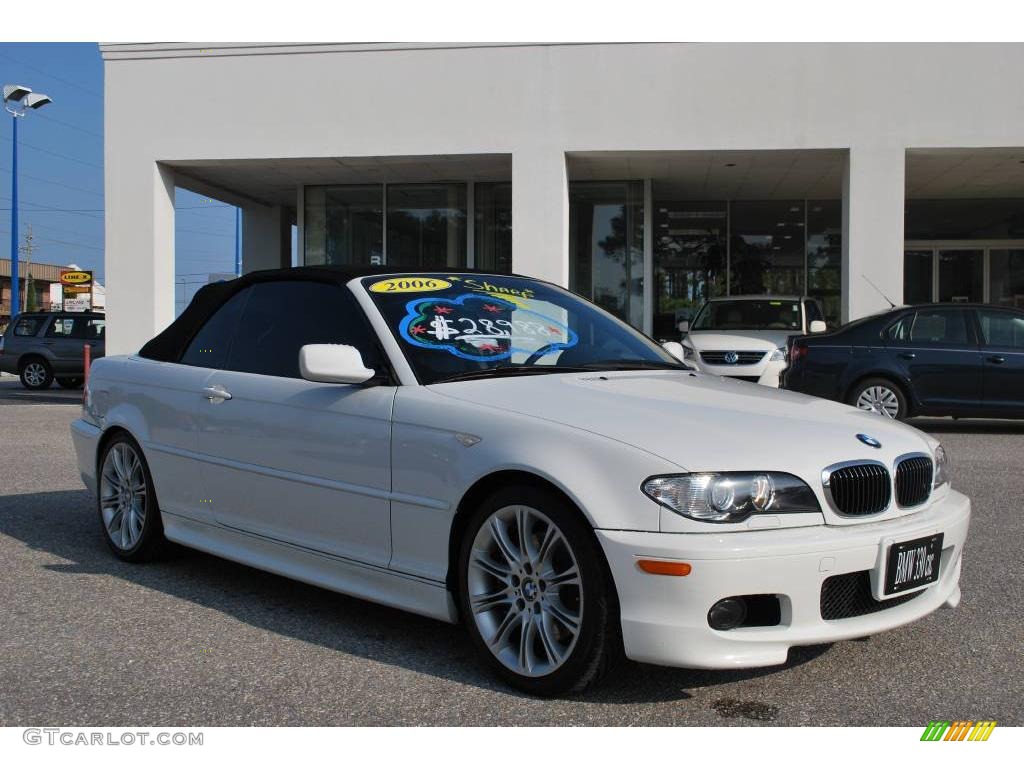 2006 3 Series 330i Convertible - Alpine White / Black photo #7