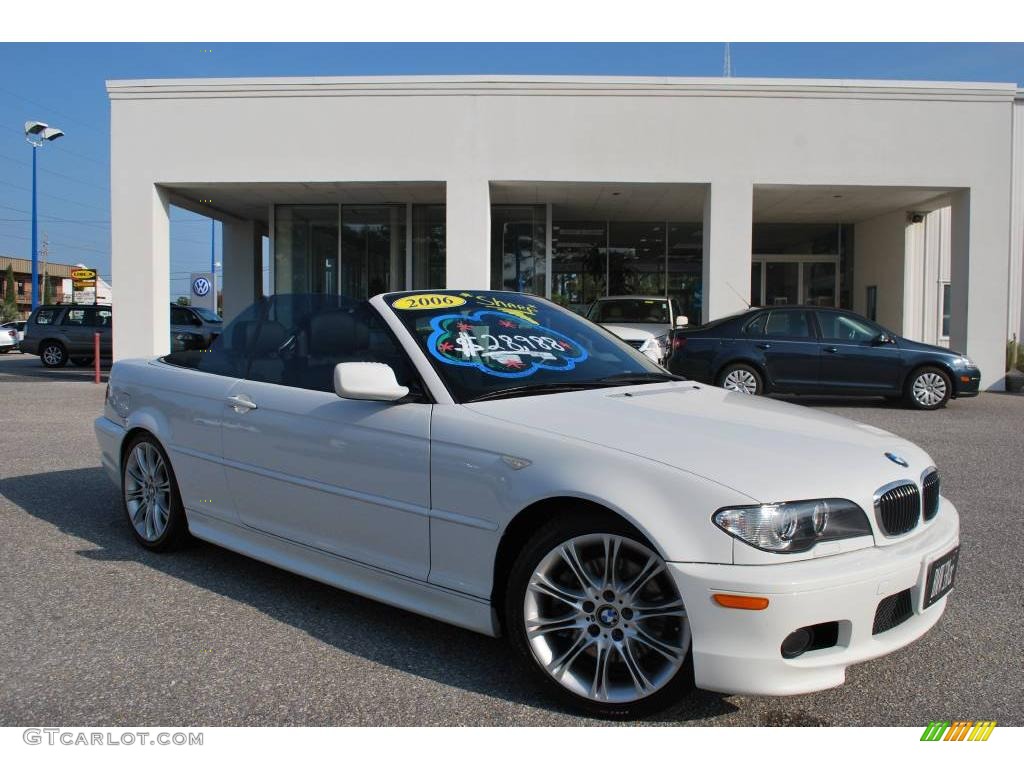 2006 3 Series 330i Convertible - Alpine White / Black photo #19