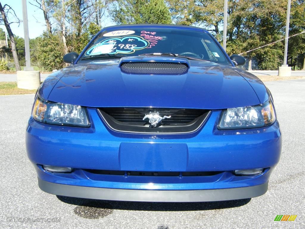 2004 Mustang GT Convertible - Sonic Blue Metallic / Dark Charcoal photo #7