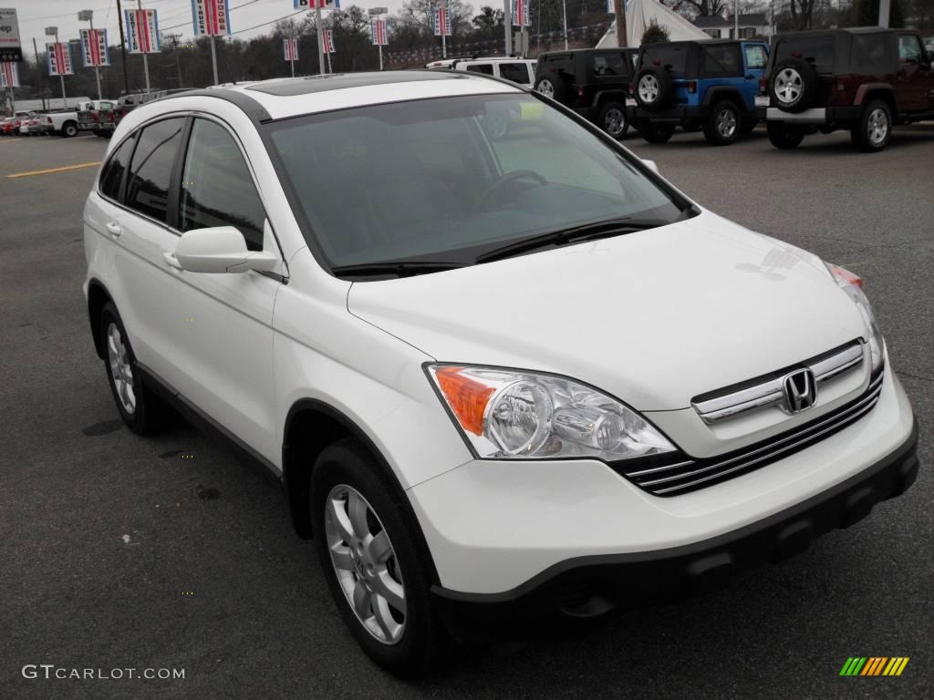 2008 CR-V EX-L - Taffeta White / Gray photo #5