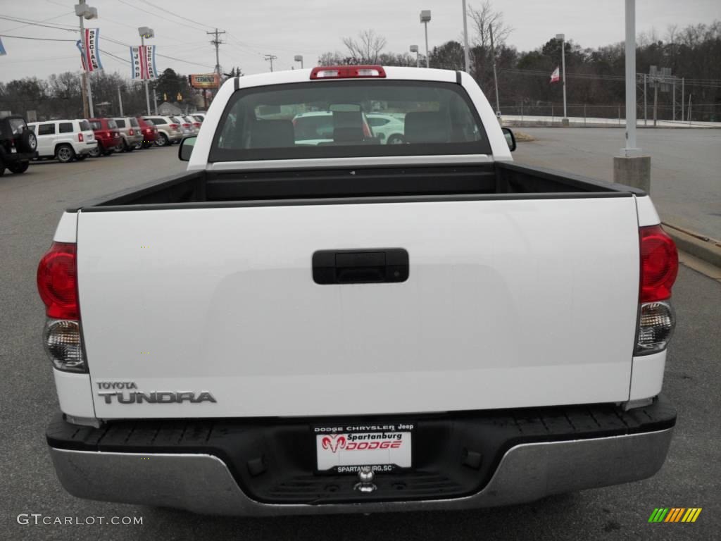 2008 Tundra Regular Cab - Super White / Graphite Gray photo #3