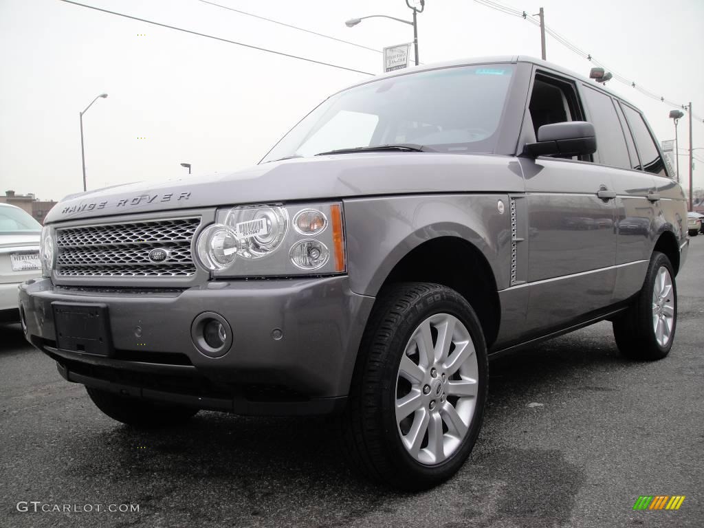 2007 Range Rover Supercharged - Stornoway Grey Metallic / Charcoal photo #1