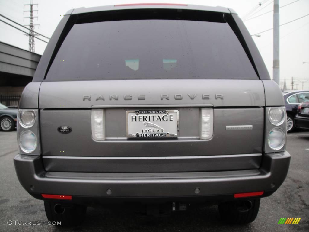 2007 Range Rover Supercharged - Stornoway Grey Metallic / Charcoal photo #5