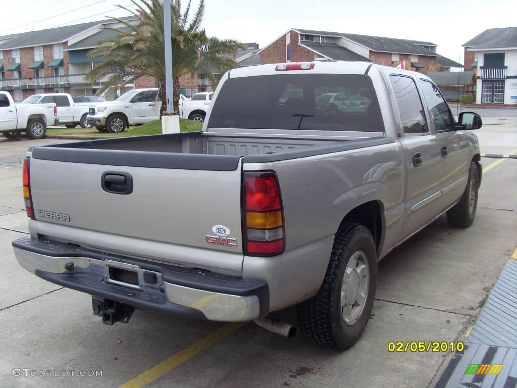 2005 Sierra 1500 SLE Crew Cab - Silver Birch Metallic / Dark Pewter photo #4