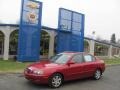 2005 Electric Red Metallic Hyundai Elantra GLS Sedan  photo #1