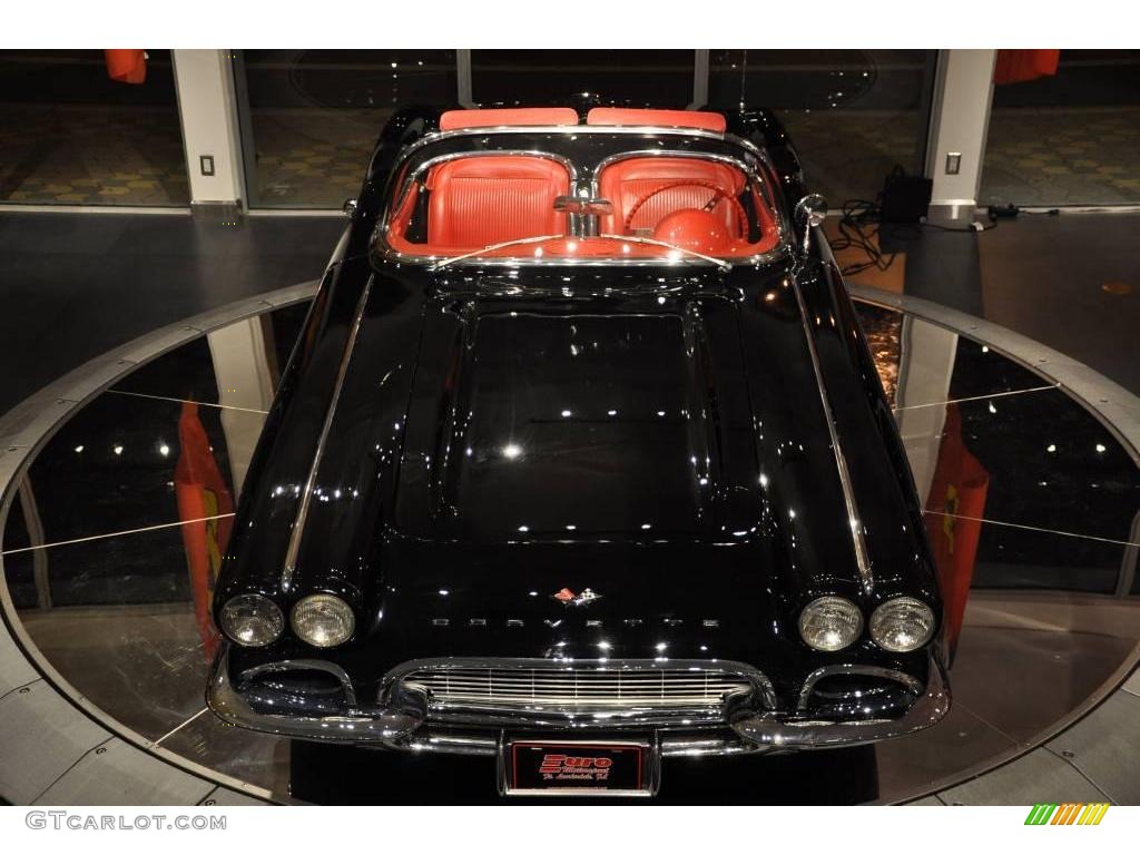 1961 Corvette Convertible - Tuxedo Black / Red photo #2
