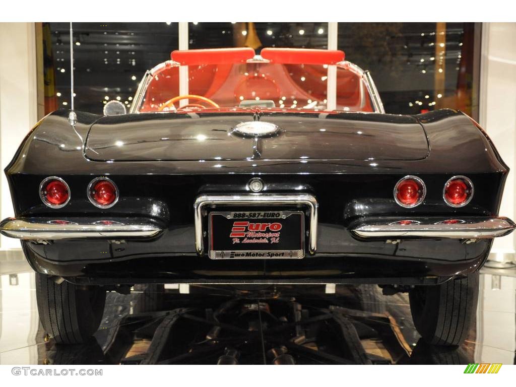 1961 Corvette Convertible - Tuxedo Black / Red photo #6