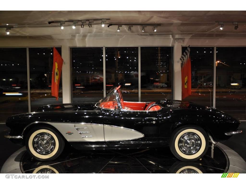 1961 Corvette Convertible - Tuxedo Black / Red photo #16