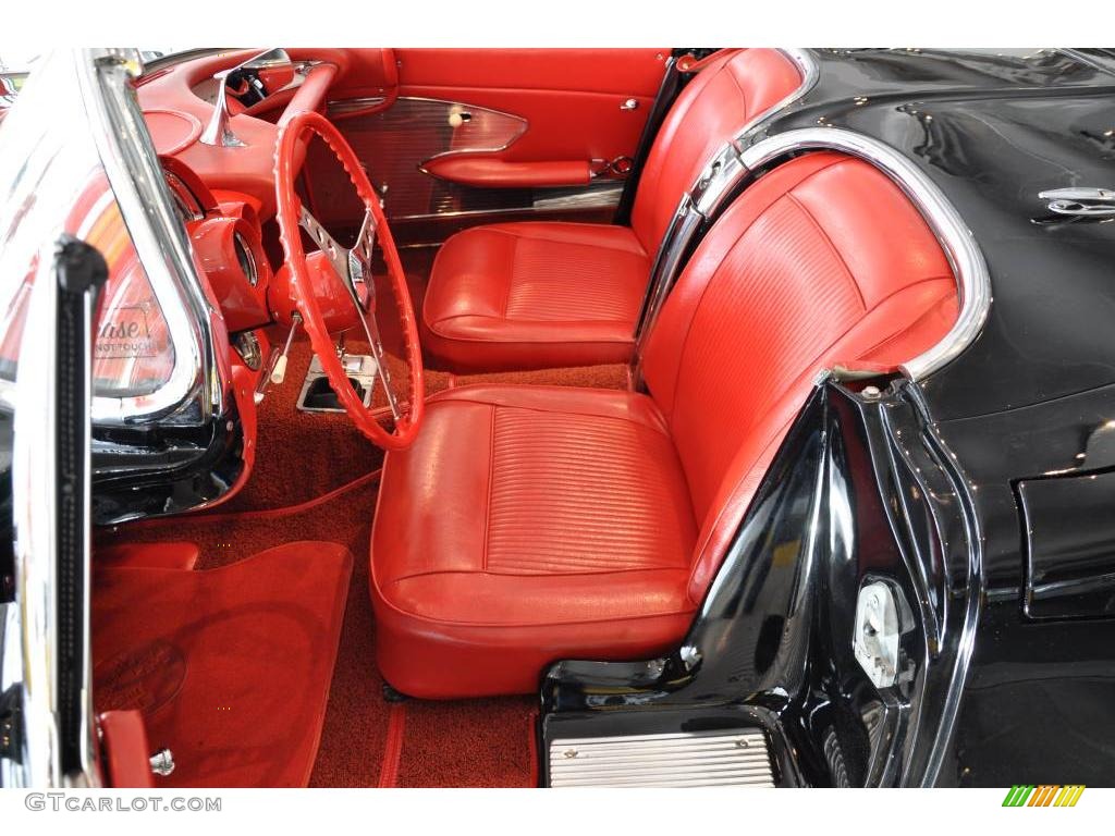 1961 Corvette Convertible - Tuxedo Black / Red photo #19
