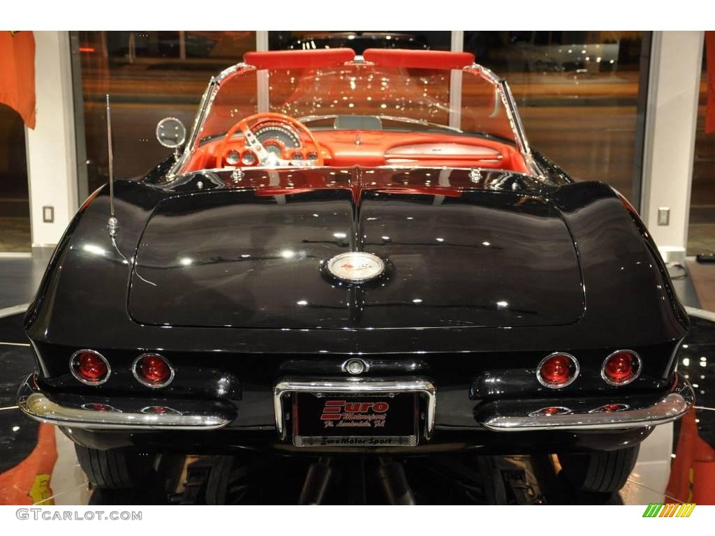 1961 Corvette Convertible - Tuxedo Black / Red photo #21