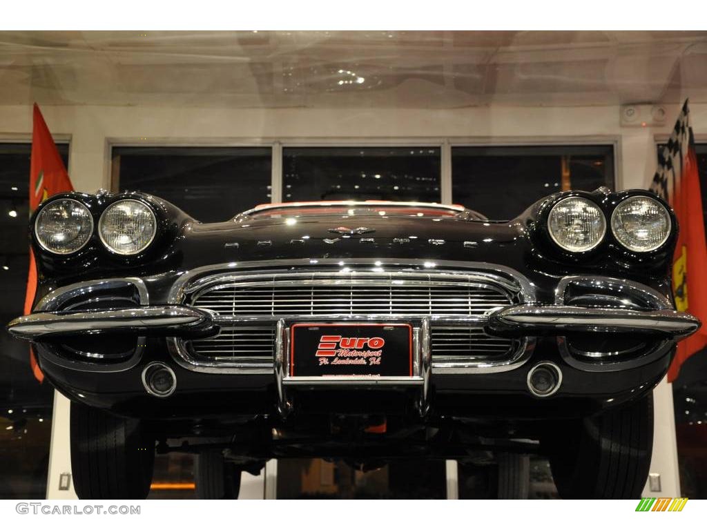 1961 Corvette Convertible - Tuxedo Black / Red photo #26