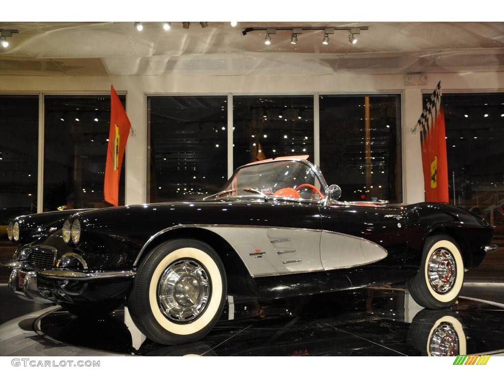 1961 Corvette Convertible - Tuxedo Black / Red photo #27